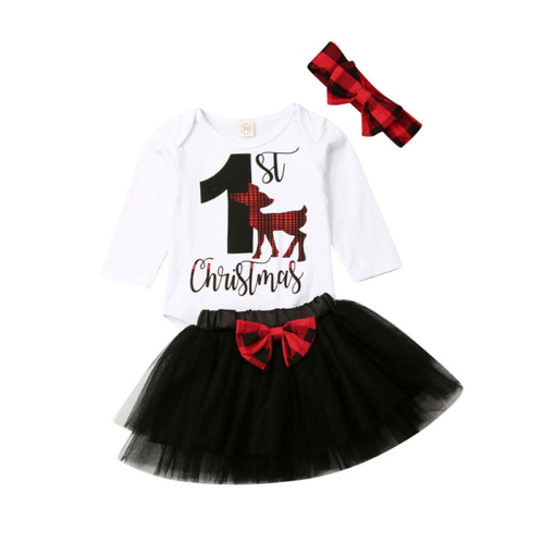 Christmas Newborn Infant Baby Girls Clothes Sets