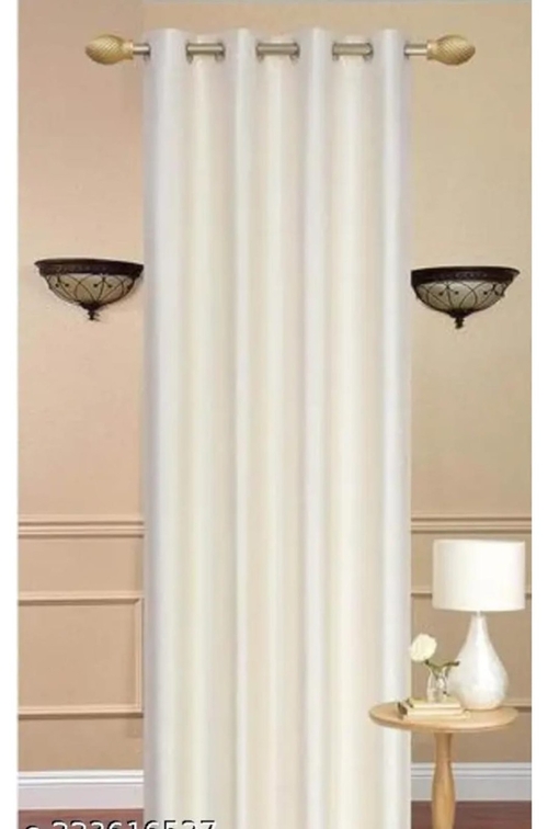 PLAIN CURTAIN Size 7ft. Color CREAM