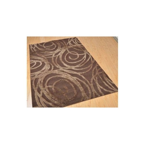 Concept Dark Brown Modern Rug