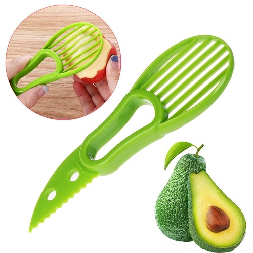 1PC Plastic 3 in1 Avocado Slicer Vegetable