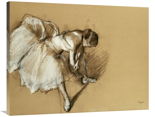 Global Gallery GCS-266191-40-142 40 in. Dancer Adjusting Her Shoe Art 