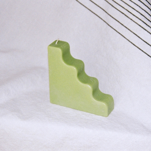 Stairs Soy Pillar Candle - Solid Colorways