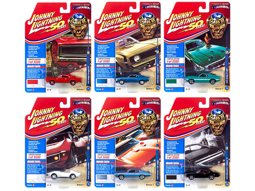 Muscle Cars USA 2019 Release 1, Set A of 6 Cars \Class of 1969\" 1/64