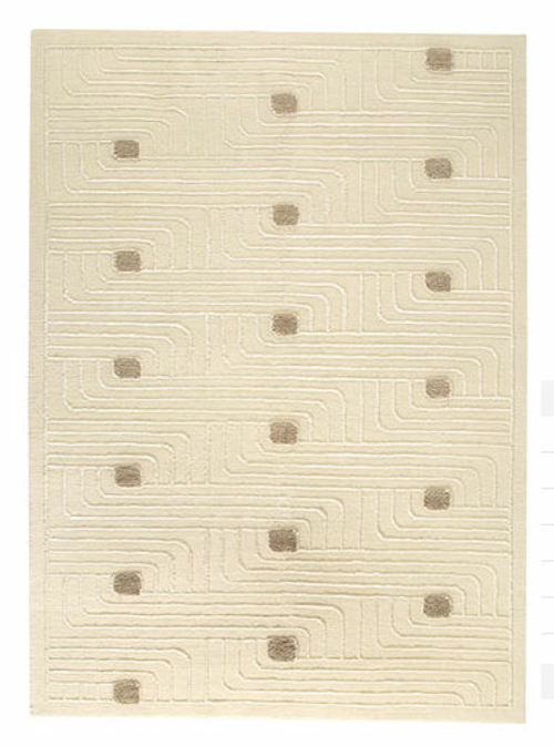 Decor Rug Hand Knotted 2048 White 6.5 ft. x 9.75 ft 