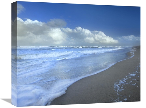 Global Gallery GCS-396542-1620-142 16 x 20 in. Storm Cloud Over Beach&