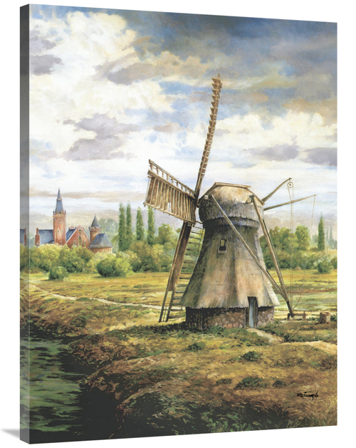 Global Gallery GCS-115768-3040-142 30 x 40 in. Brouwers Windmill Art P