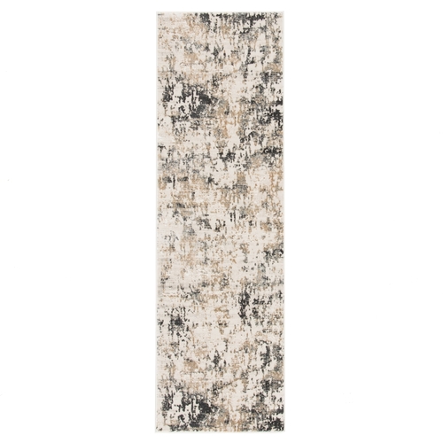 Jaipur Living RUG139822 2 ft. 6 in. x 8 ft. Cirque Arvo Abstract White