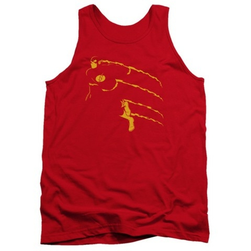 Trevco Dc-Flash Min - Adult Tank Top - Red- Medium