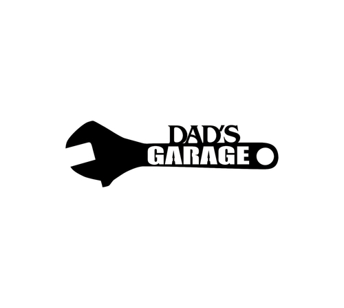 Central Coast Designs DADSGARAGE-18BLK 6 x 18 in. Dads Garage Wrench D