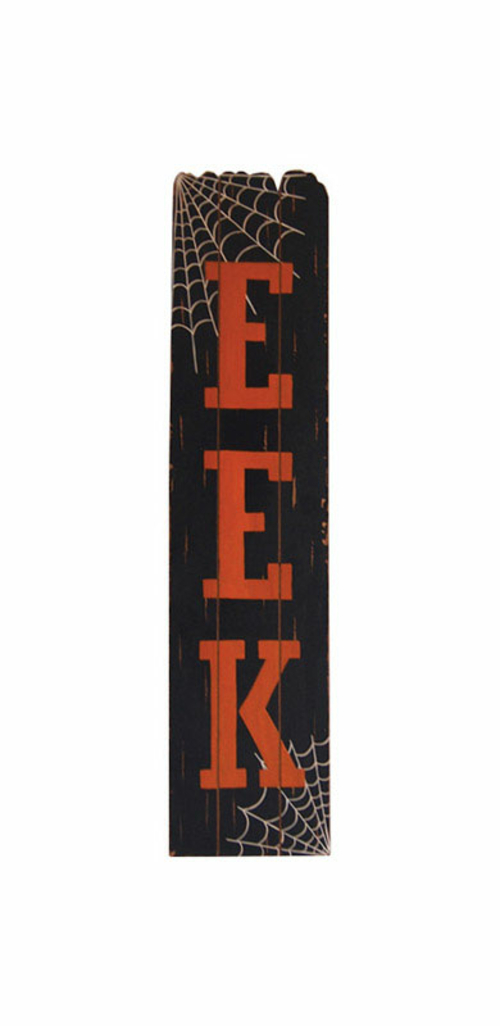 Celebrations 9471962 Eek Standing Wood Decor Halloween Decoration,