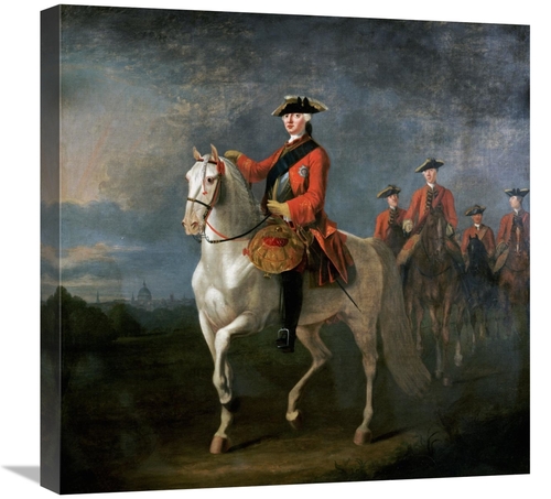 Global Gallery GCS-266909-22-142 22 in. An Equestrian Portrait of King