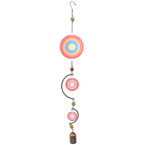 Red Multi Circle Windchime