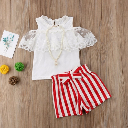 Baby Clothes Set Toddler Kids Baby Girls Summer