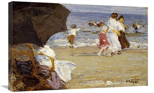 Global Gallery GCS-268396-30-142 30 in. The Beach Umbrella Art Print -