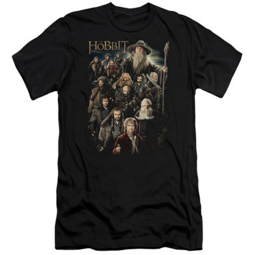Trevco The Hobbit-Somber Company Short Sleeve Adult 30-1 Tee- Black - 