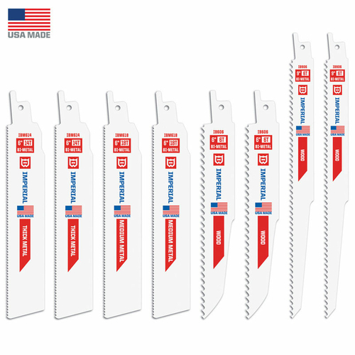 Imperial Blade 2795516 6 & 9 in. Bi-Metal Reciprocating Saw Blade Set 
