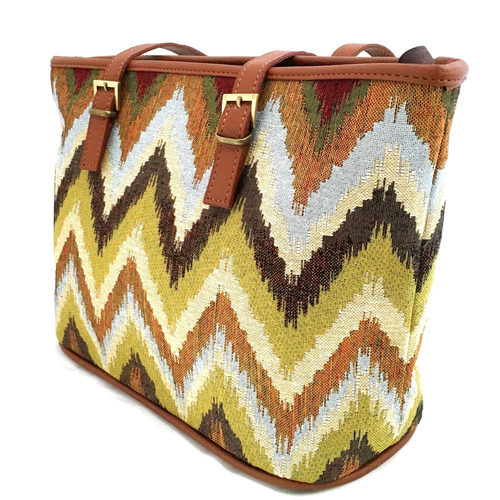 Jungle Chevron 13" Tote Bag