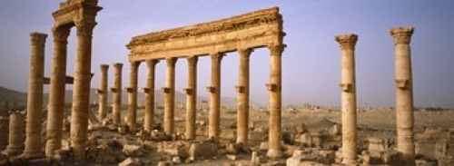 Panoramic Images PPI94613L Old ruins on a landscape  Palmyra  Syria Po