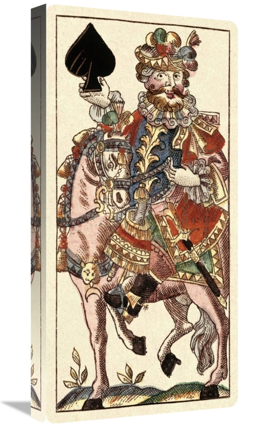 Global Gallery GCS-455058-1224-142 12 x 24 in. Knight of Spades - Baue