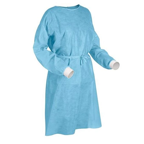 Disposable Surgical Isolation PPE Gown (Size-S) (Color-LIGHT BLUE)
