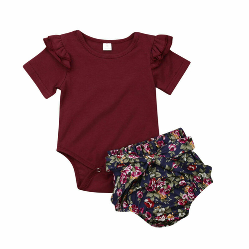 Toddler Baby Girl Summer Clothes Cotton Sets