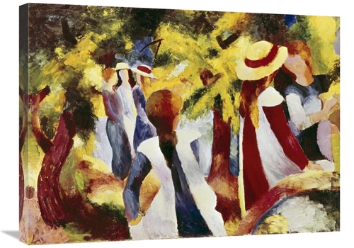 Global Gallery GCS-278319-30-142 30 in. Girls Among Trees Art Print - 