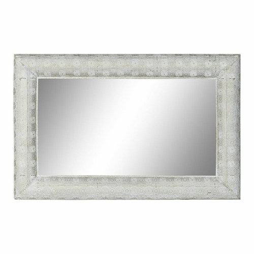 Wall mirror DKD Home Decor White Golden Metal Mirror Arab Vintage 80 x