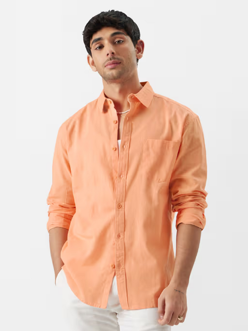 Men'S Full Sleeve Solid Cotton Blend Shirt For Men (Size-M)