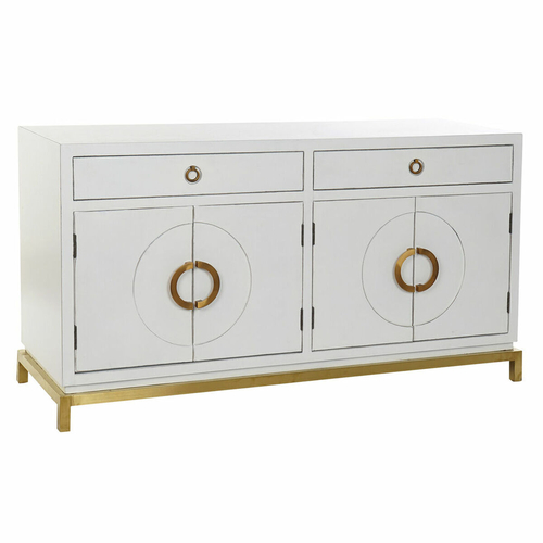 Sideboard DKD Home Decor Kamakura White Golden Metal Poplar 150 x 50 x