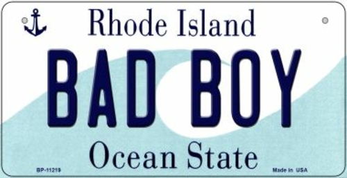 Smart Blonde BP-11219 3 x 6 in. Bad Boy Rhode Island Novelty Metal Bic