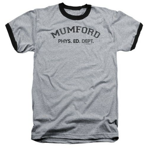 Trevco Bhc-Mumford Adult Ringer Tee, Heather-Black - Small