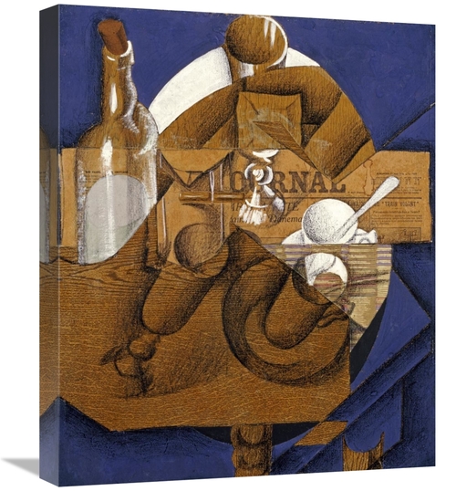 Global Gallery GCS-266456-22-142 22 in. Trasse, Verres Et Bouteill