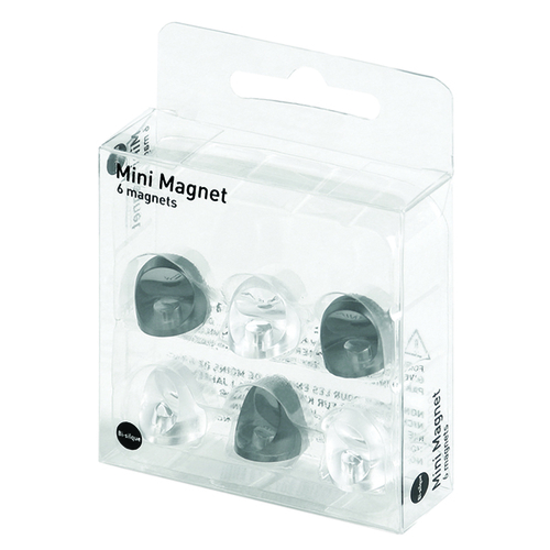 Master Vision IM287025 0.75 in. Mini Magnets, Black & White - Pack