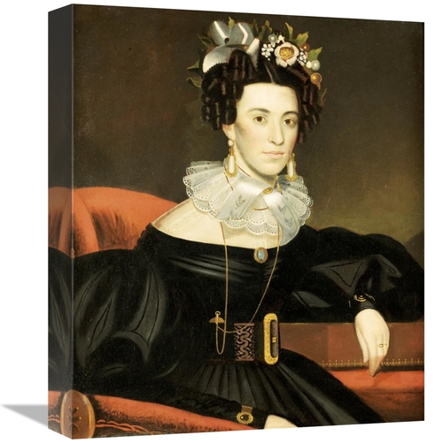 Global Gallery GCS-267753-16-142 16 in. Portrait of a Woman Wearing Fa