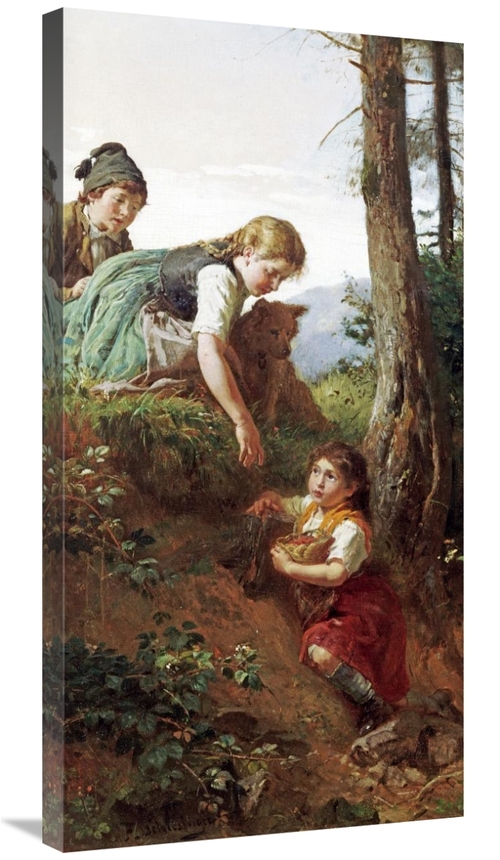 Global Gallery GCS-268523-36-142 36 in. Children Picking Berries Art P