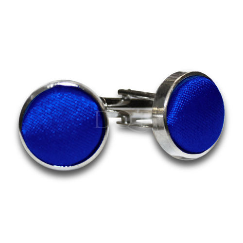 Plain Satin Cufflinks - Royal Blue