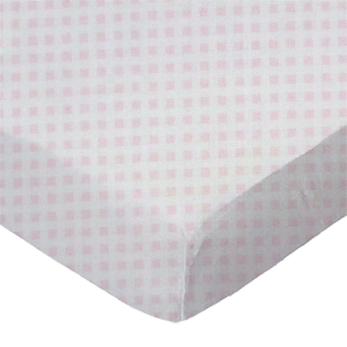 SheetWorld Fitted Youth Bed Sheet - 100% Cotton Jersey - Pink Gingham,