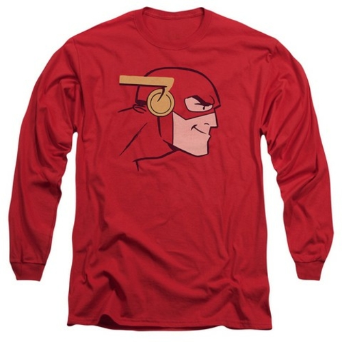 Trevco Jla-Cooke Head Long Sleeve Adult 18-1 Tee- Red - 2X