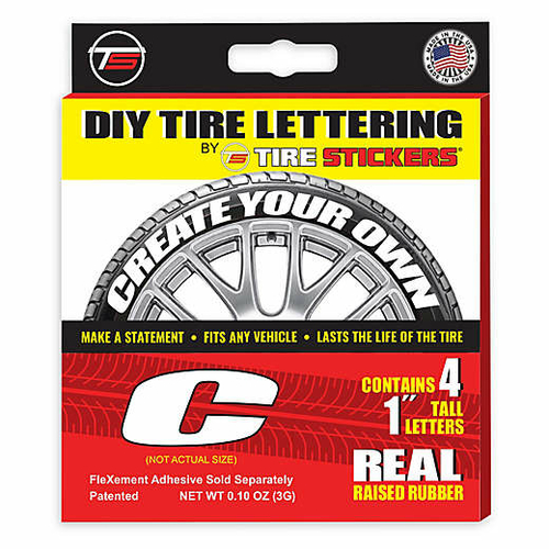 Tire Sticker 9766020029 Letter C Tire Stickers & Film, White - Pac