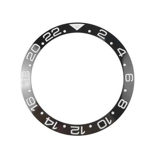 38mm Black GMT High Quality Ceramic Bezel Insert For SKX007/009 Sub