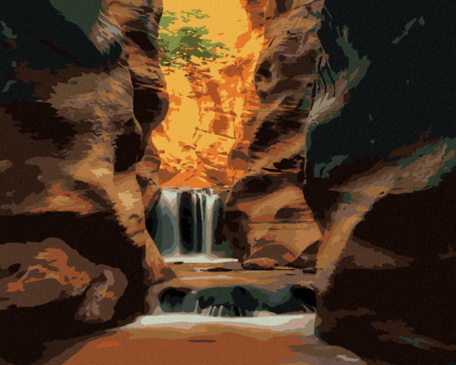 Zuty - Paint by Numbers - SMALL CANYON (DENNIS FRATES), 40x50 cm