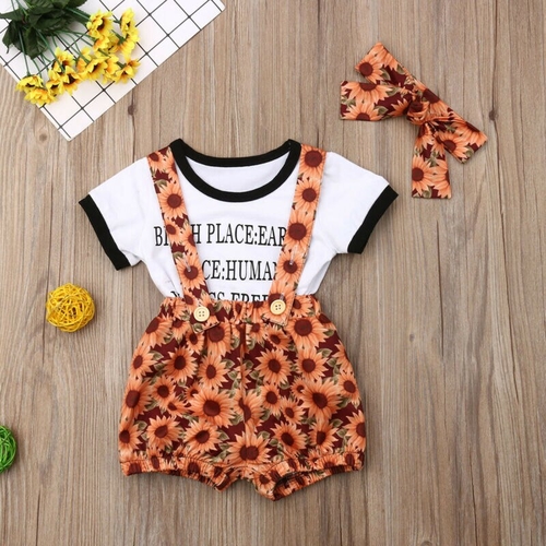 Baby Clothes Set Newborn Kids Baby Girl Summer