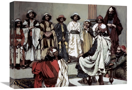 Global Gallery GCS-280354-22-142 22 in. Jesse Presents His Sons To Sam