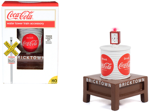 \Coca-Cola\" Water Tower with Light \"Bricktown\" for 1/87 (HO) Scale