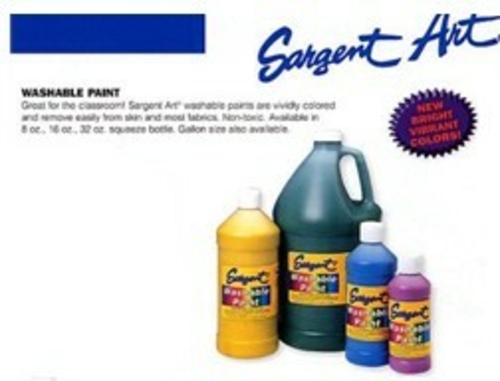 Art Supplies 223438 16 Oz. Art-Time Washable Tempera - Magenta