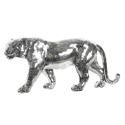 Decorative Figure DKD Home Decor Silver Resin Panther (51,5 x 14 x