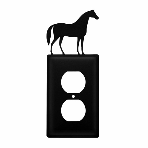 Wrought Iron Horse Outlet Cover