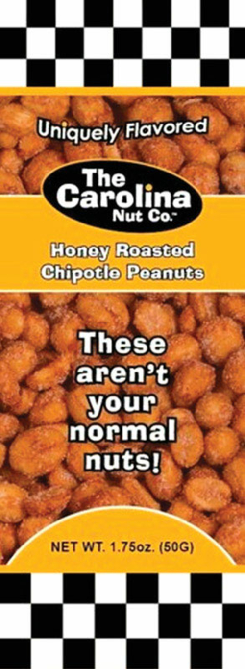 Carolina Nut 9008214 Honey Roasted Chipotle Peanuts, 1.75 oz - Cas