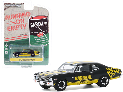 1972 Chevrolet Nova Black and Yellow \Bardahl\" \"Running on Empty\"