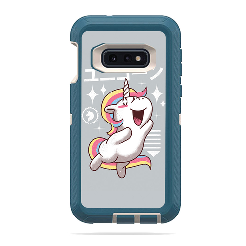 MightySkins OTDESG10E-Unicorn Kawaii Skin for Otterbox Defender Samsun